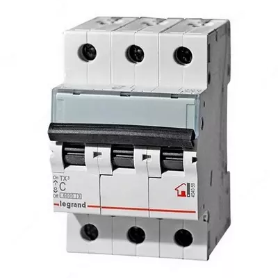 Автоматический выключатель Legrand TX3 MCB 10KA 3P C25/ ТХЗ С 25А ЗР 10КА 3 М