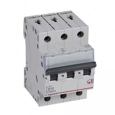 Автоматический выключатель Legrand TX3 MCB 6000 3P B10/TX3 B10A 3П 6000