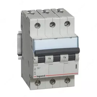 Автоматический выключатель Legrand TX3 MCB 6000 3P B10/TX3 B10A 3П 6000