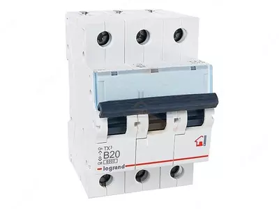 Автоматический выключатель Legrand TX3 MCB 6000 3P B20/TX3 B20A 3П 6000