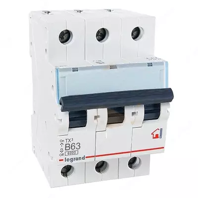 Автоматический выключатель Legrand TX3 MCB 6000 3P B63 /TX3 B63A 3П 6000