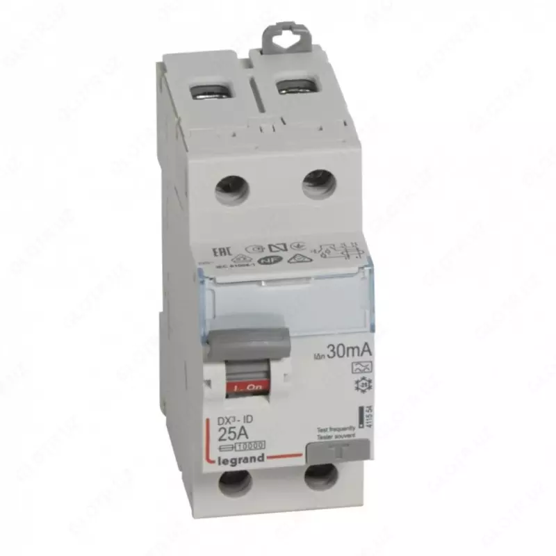 Устройство защитного отключения Legrand TX3 RCCB 2P 25A AC 30MA MONO / ВДТ TX3-2П-25А-AC-30мА-2 модуля