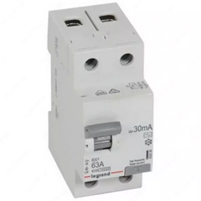 Устройство защитного отключения Legrand TX3 RCCB 2P 63A AC 30MA MONO / ВДТ TX3-2П-63А-AC-30мА-2 модуля