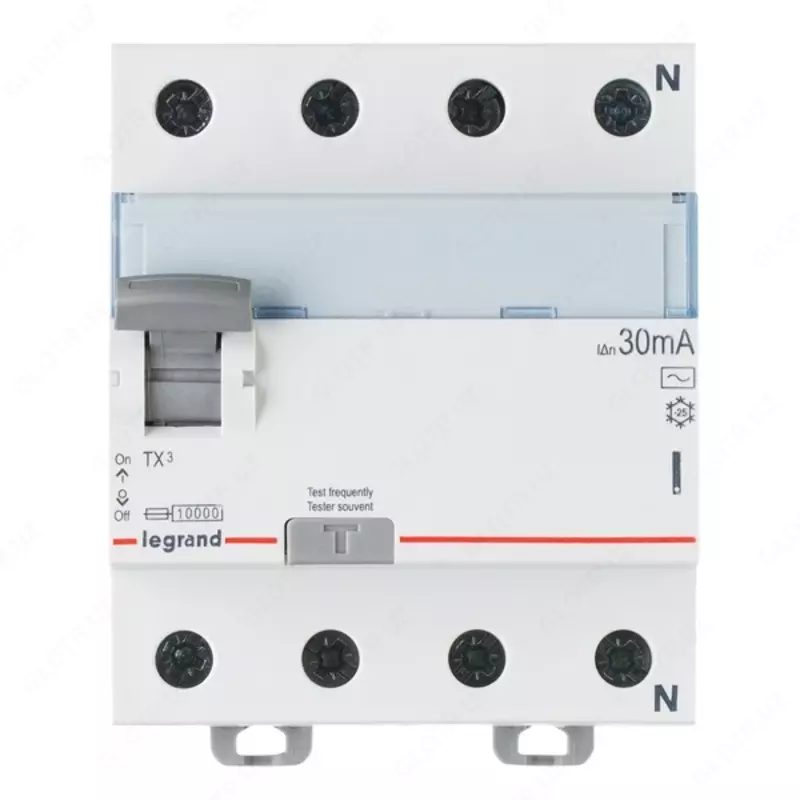Устройство защитного отключения Legrand TX3 УЗО 4 полюса 30mA 40A (AC)