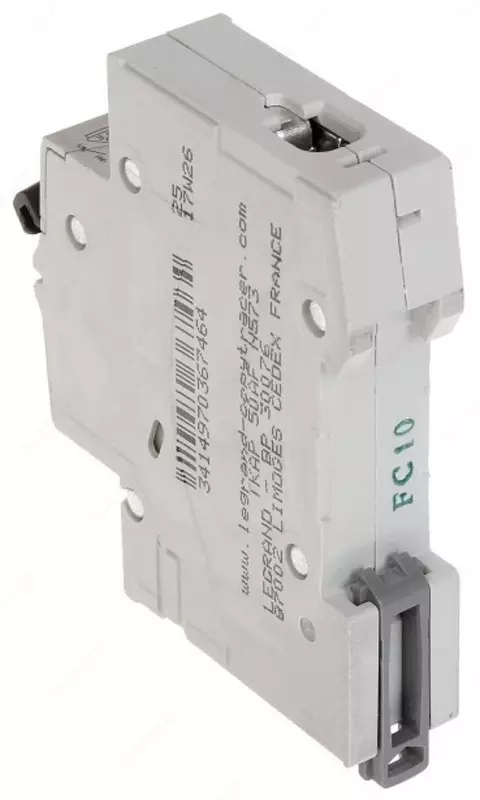 Автоматический выключатель Legrand RX3 6000 10А, категория С, 1 полюс