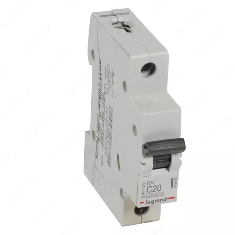 Автоматический выключатель Legrand RX3 6000 20А, категория С, 1 полюс