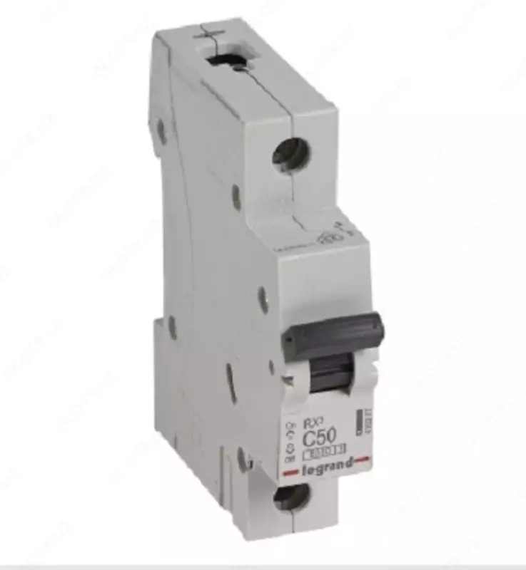 Legrand DX3 6000 50A elektron to'xtatuvchisi, C toifasi, 1 qutb