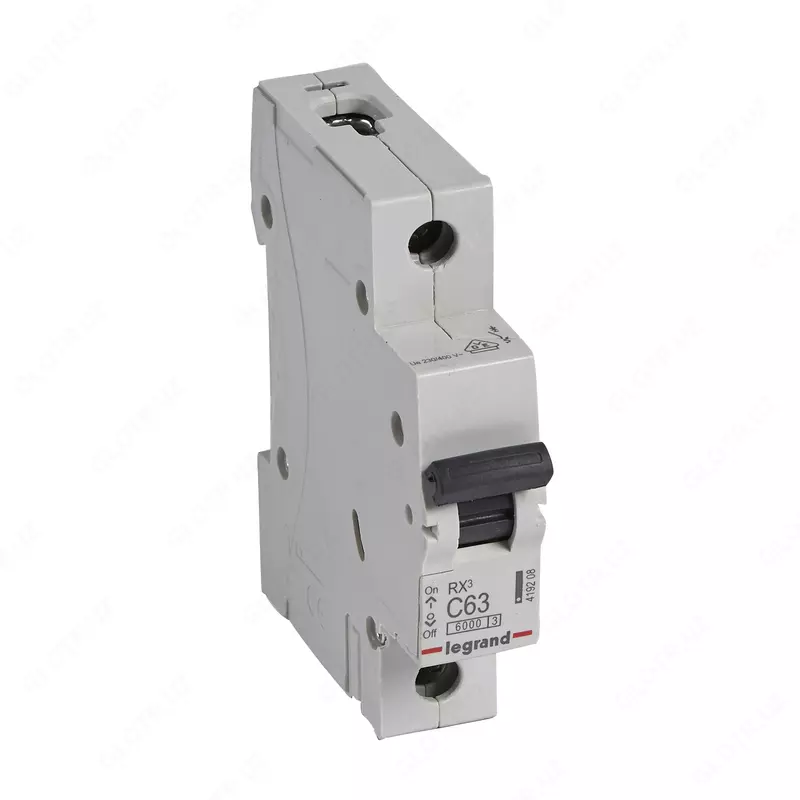 Автоматический выключатель Legrand RX3 6000 63А, категория С, 1 полюс