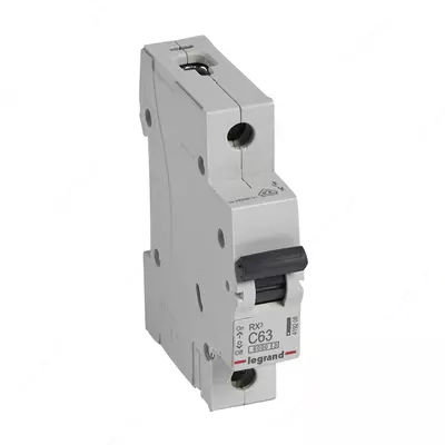 Автоматический выключатель Legrand RX3 6000 63А, категория С, 1 полюс