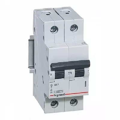 Автоматический выключатель Legrand RX3 6000 10А, категория С, 2 полюса