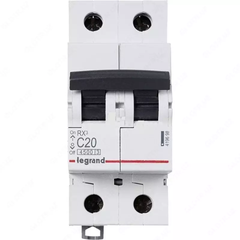 Автоматический выключатель Legrand RX3 6000 20А, категория С, 2 полюса