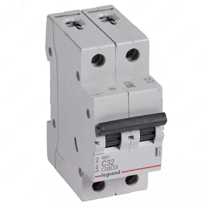 Автоматический выключатель Legrand RX3 6000 32А, категория С, 2 полюса