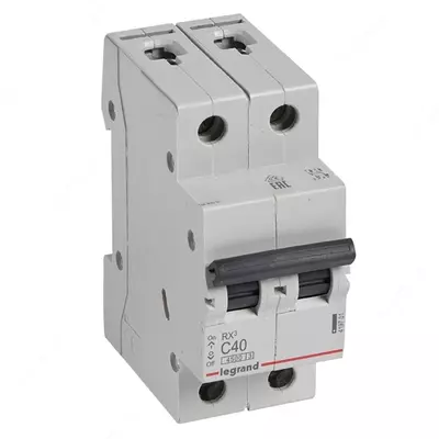 Автоматический выключатель Legrand RX3 6000 40А, категория С, 2 полюса