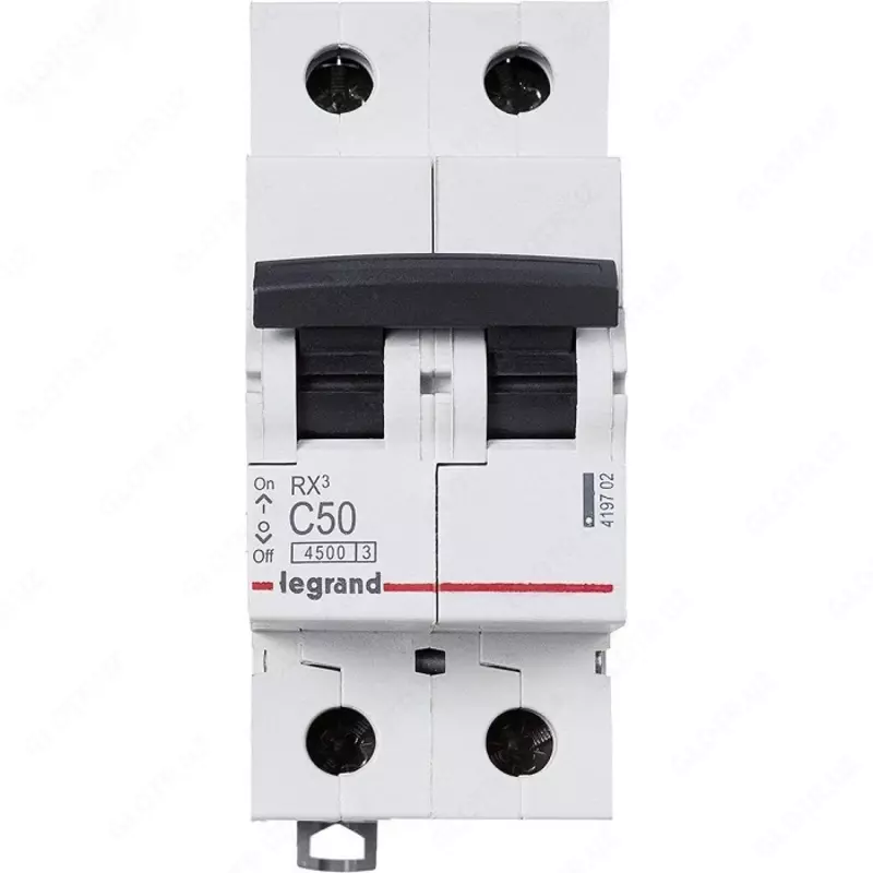 Автоматический выключатель Legrand RX3 6000 50А, категория С, 2 полюса