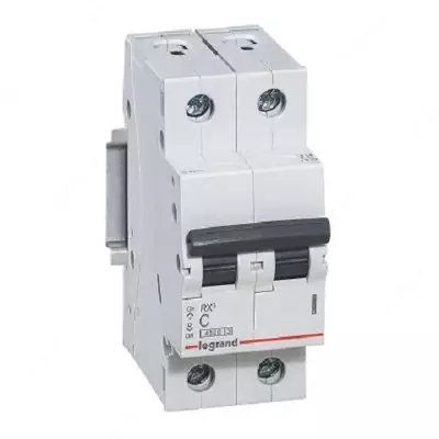 Автоматический выключатель Legrand RX3 6000 50А, категория С, 2 полюса