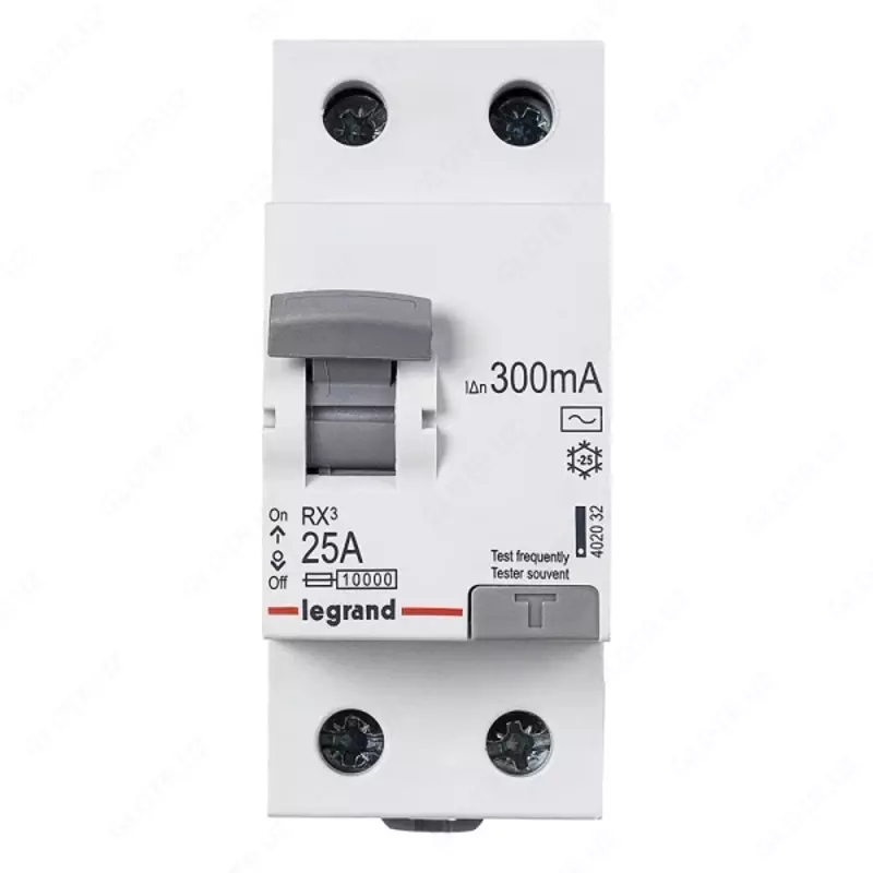 Устройство защитного отключения Legrand УЗО RX3 25А, 300мА, 2П (AC)
