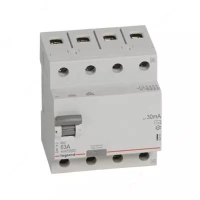 Устройство защитного отключения Legrand RX3 RCCB 4PR 63A AC 30MA / RX3 ВДТ 30МА 63А 4П (AC)