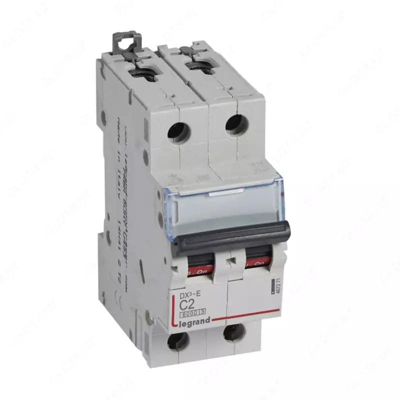 Legrand DX3-E 2p 2a 6kA elektron to'xtatuvchisi (C turi)