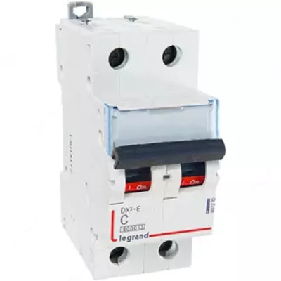 Legrand DX3-E 2p 2a 6kA elektron to'xtatuvchisi (C turi)