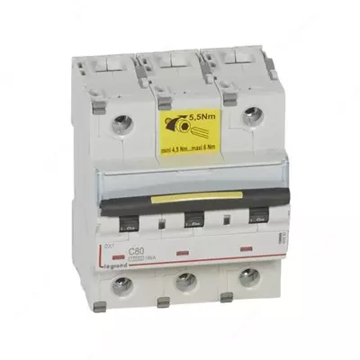 Автоматический выключатель Legrand DX3 3P 80A (С) 10kA/16kA