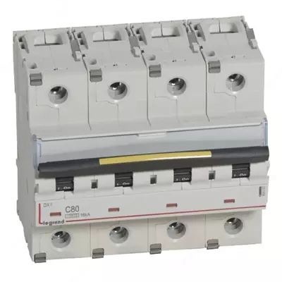 Автоматический выключатель Legrand DX3 6000 4P 80A 16kA (Тип С)