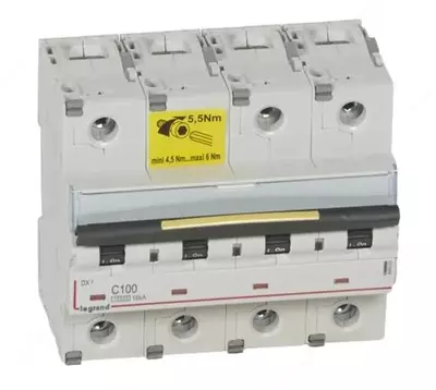 Автоматический выключатель Legrand DX3 6000 4P 100A 16kA (Тип С)