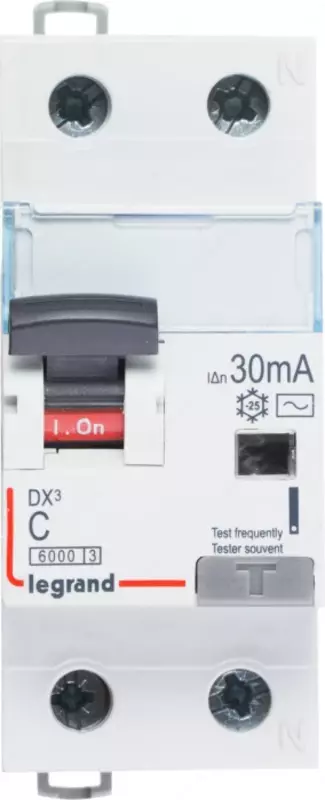 Дифференциальный автомат (АВДТ) Legrand DX3 1P+N 6A 30 mA 10 kA 2M (Тип С)