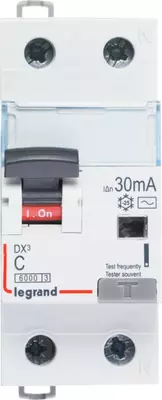 Дифференциальный автомат (АВДТ) Legrand DX3 1P+N 6A 30 mA 10 kA 2M (Тип С)