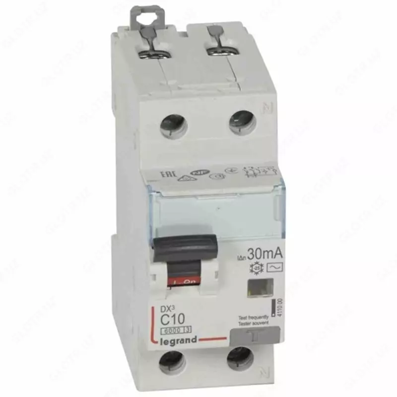 Дифференциальный автомат (АВДТ) Legrand DX3 1P+N 10A 30 mA 10 kA 2M (Тип С)