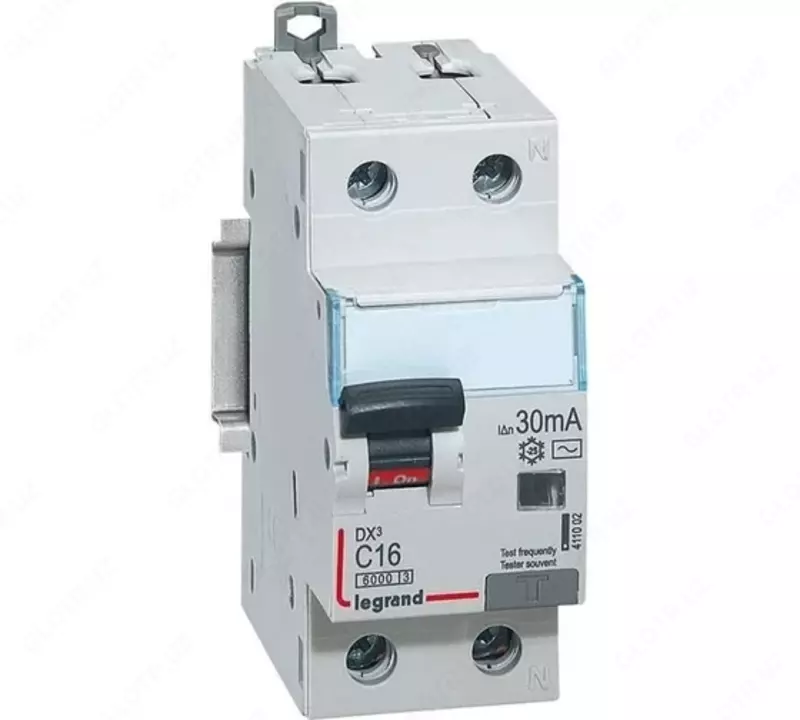 Дифференциальный автомат (АВДТ) Legrand DX3 1P+N 16A 30 mA 10 kA 2M (Тип С)
