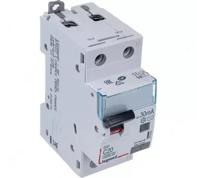 Дифференциальный автомат (АВДТ) Legrand DX3 1P+N 20A 30 mA 10 kA 2M (Тип С)