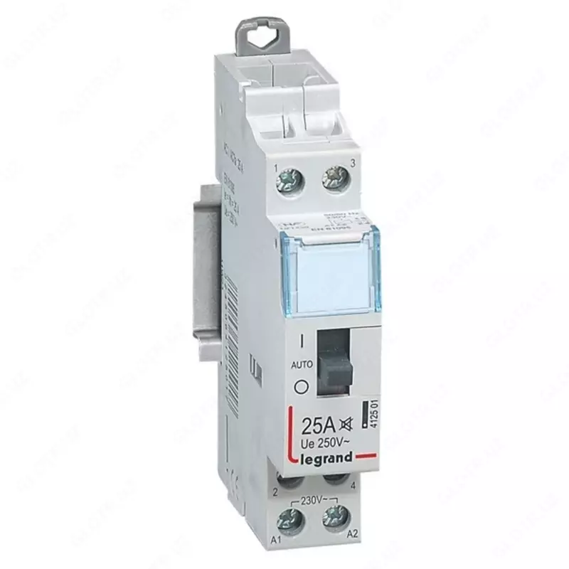 Kontaktor Legrand cx3 230V 2p 2NO 25a qo'lda boshqariladigan 1 modul