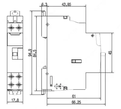 Контактор Legrand CX3 230V 2П 2НО 25А с ручным управлением 1 модуль