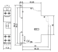 Контактор Legrand CX3 230V 2П 2НО 25А с ручным управлением 1 модуль - 559 000 сум