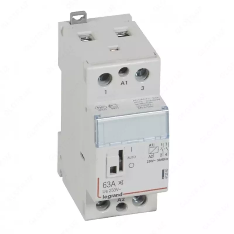 Контактор Legrand CX3 2П 250/230В 2НО 63А с ручным управлением 2 модуля