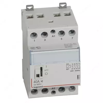 Контактор Legrand CX3 4П 400/230В 4НО 40А с ручным управлением 2 модуля