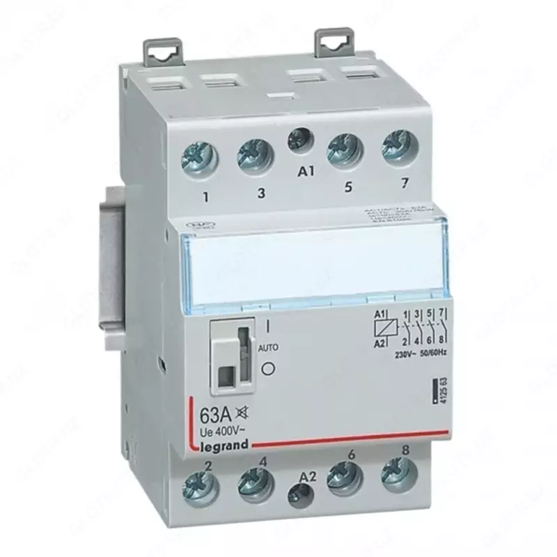 Контактор Legrand CX3 4П 400/230В 4НО 63А с ручным управлением 2 модуля