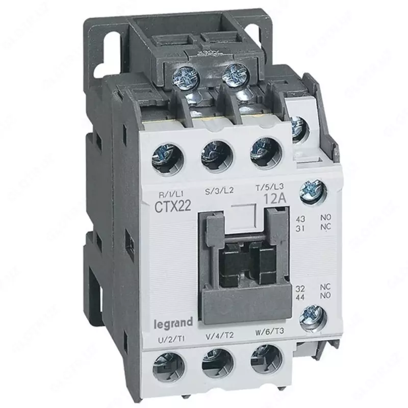 Контактор Legrand CTX3 22 3P 12A (AC-3) 1НО+1НЗ 230V AC