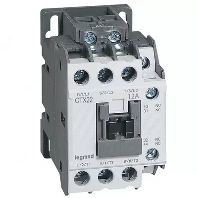 Контактор Legrand CTX3 22 3P 12A (AC-3) 1НО+1НЗ 230V AC