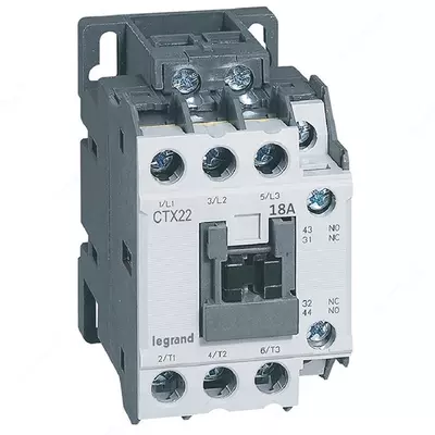 Kontaktor Legrand CTX 3 22 3P 18a (AC3) 1no+1NZ 230V AC