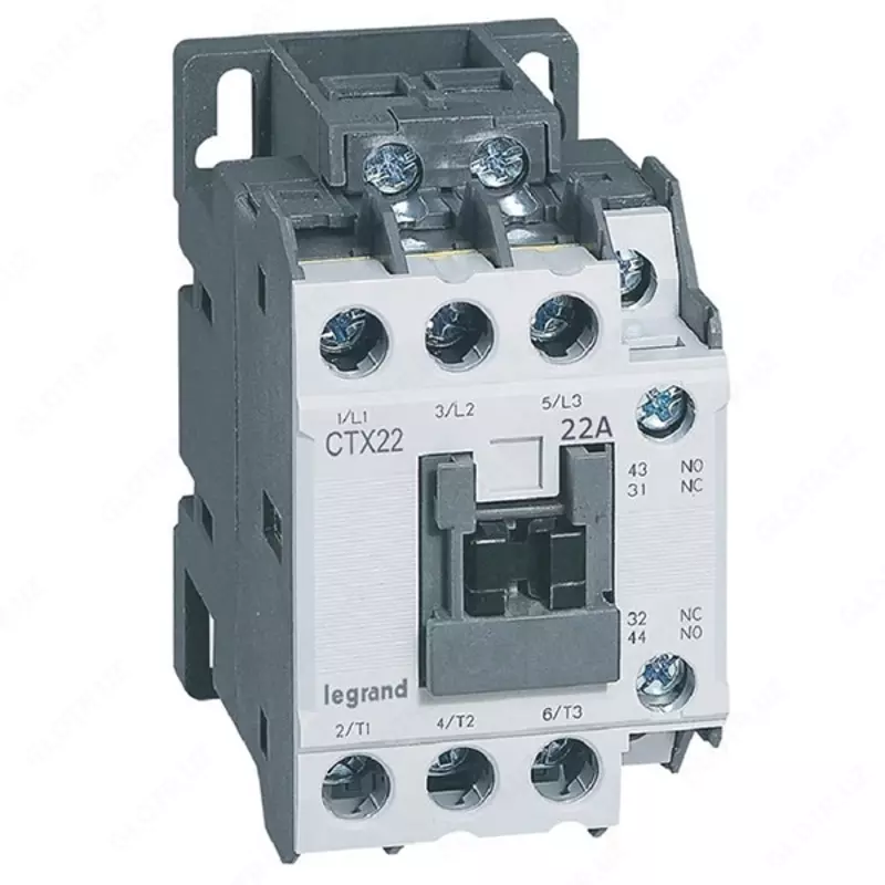 Контактор Legrand CTX3 22 3P 22A (AC-3) 1НО+1НЗ 230V AC