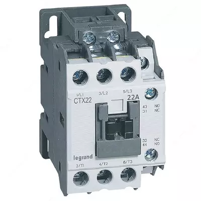 Контактор Legrand CTX3 22 3P 22A (AC-3) 1НО+1НЗ 230V AC