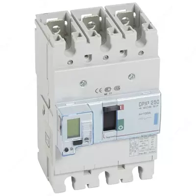 Legrand dpx3 160 elektron to'xtatuvchisi, 3p 100A, 70ka termomagnit ajratgich