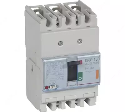 Автоматический выключатель Legrand DPX3 160, термомагнитный расцепитель 3П 125А, 25кА