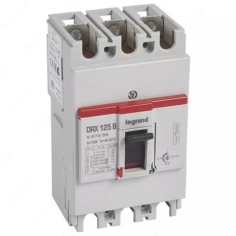 Legrand dpx125 elektron to'xtatuvchisi 3P 100A, 25ka