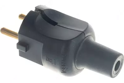 Вилка электрическая Legrand ELIUM 2К прямая