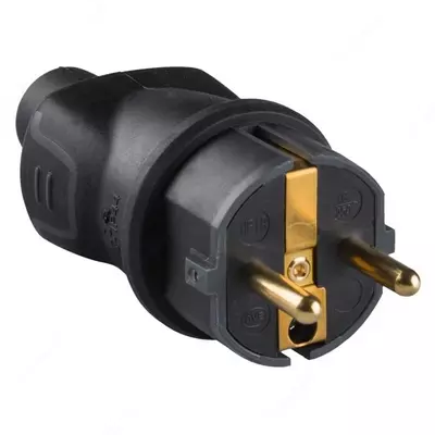 Legrand ELIUM 2K+Z elektr vilkasi, qora