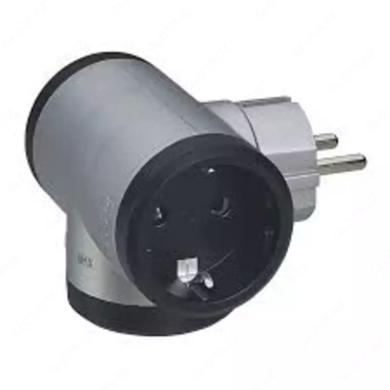 Legrand ELIUM ko'p tarmoqli "standart" bloki, 3x2k + Z, alyuminiy / qora