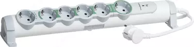 Удлинитель Legrand MASTER, 6х2К+З, белый