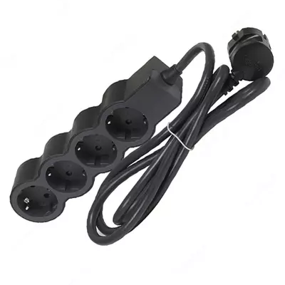 Многорозеточный удлинитель Legrand ''Стандарт'', 4х2К+З, черный